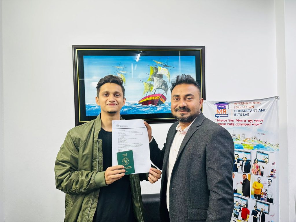 Australia Student Visa Success of Sazid, The MR International, Study in Australia from BD, Australia Visa Success from BD, Best Education Consultant in BD for Australia