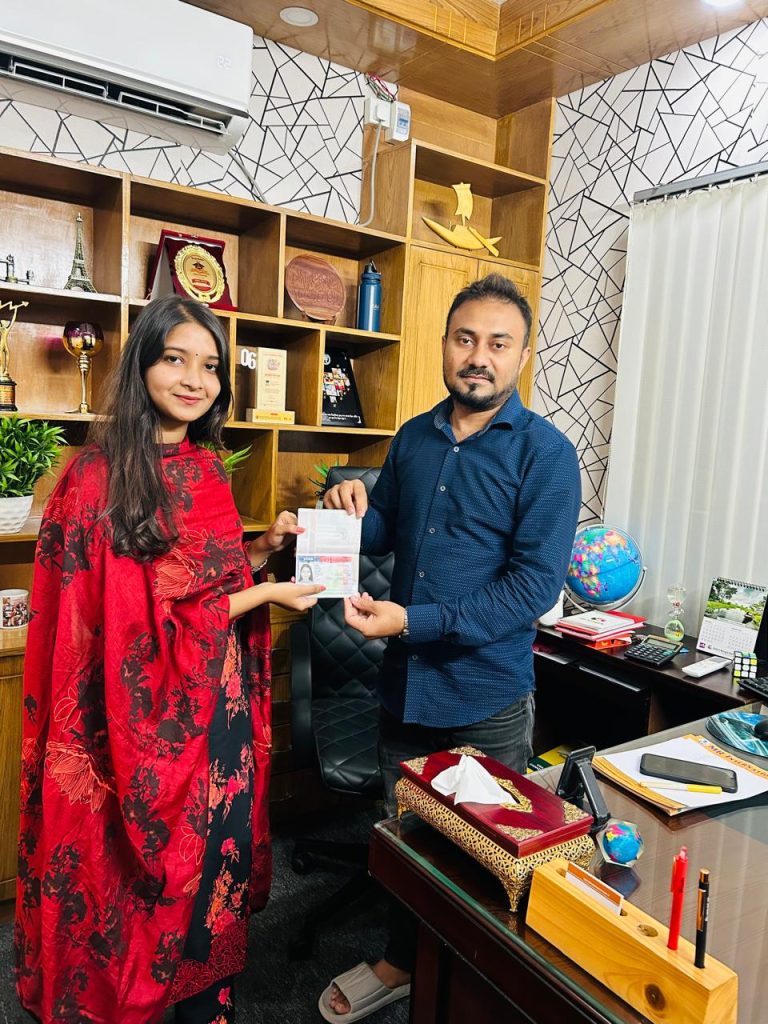 Maisha's USA Student Visa Success, The MR International, Maisha's Visa Success with The MR International, Best Education Consultant in BD for USA, USA Visa Success from BD